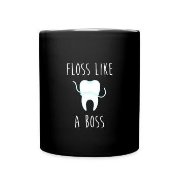 Funny Dentist T-Shirt & Tooth Gift - Full Colour Mug - black - Front
