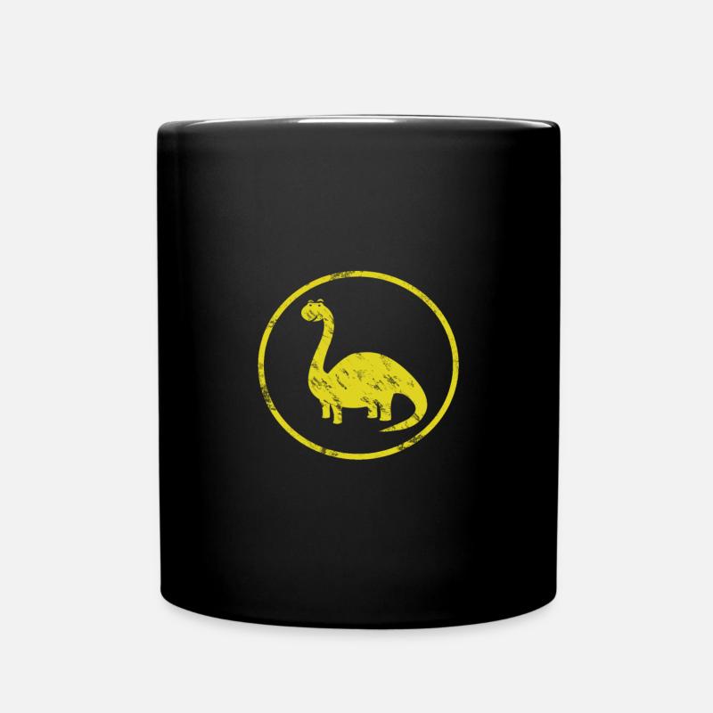 Dinosaurier - Tasse einfarbig - Schwarz