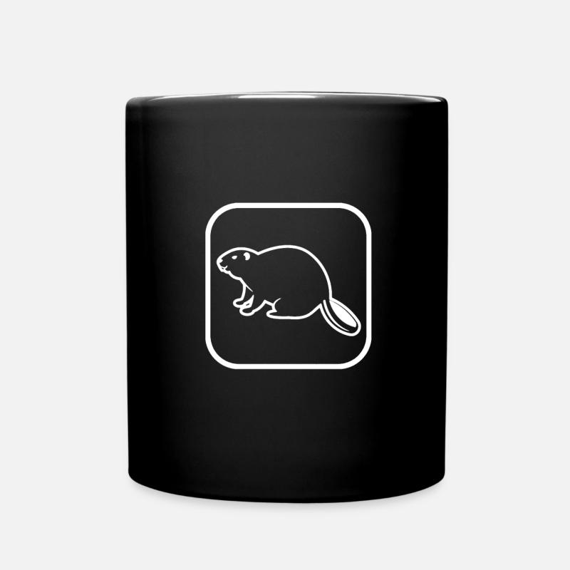 Biber - Tasse einfarbig - Schwarz