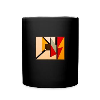 Modern Art - Tasse einfarbig - Schwarz - Vorne