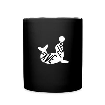 Have fun Robbe - Full Colour Mug - black - Front