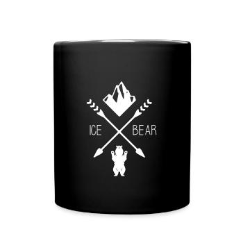Ours polaire - Mug uni - noir - Devant