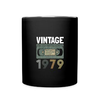 Vintage 1979 - Tasse einfarbig - Schwarz - Vorne