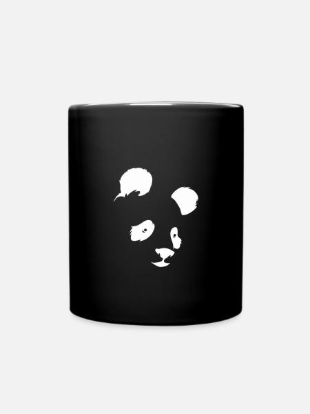Panda - Tasse einfarbig - Schwarz