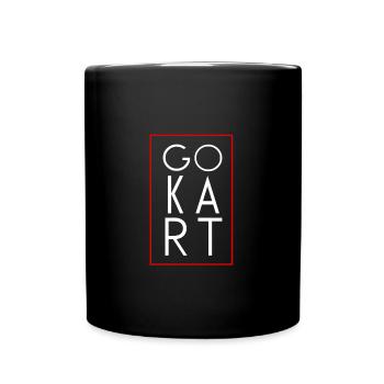 Go Kart - Tasse einfarbig - Schwarz - Vorne