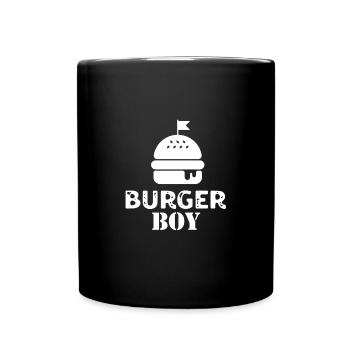 Burger Boy T-shirt & cadeau - Mug uni - noir - Devant