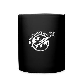Contrôleur aérien T-shirt & cadeau - Mug uni - noir - Devant