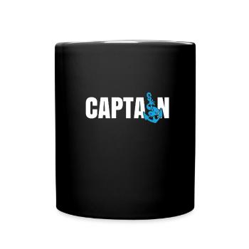 Capitaine - Mug uni - noir - Devant