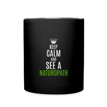 Heilpraktiker Naturheilkunde - Tasse einfarbig - Schwarz - Vorne