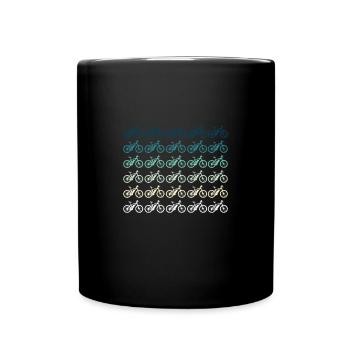 Mountainbike - Tasse einfarbig - Schwarz - Vorne