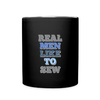 Sewing T-Shirt For Men Gift Idea - Full Colour Mug - black - Front