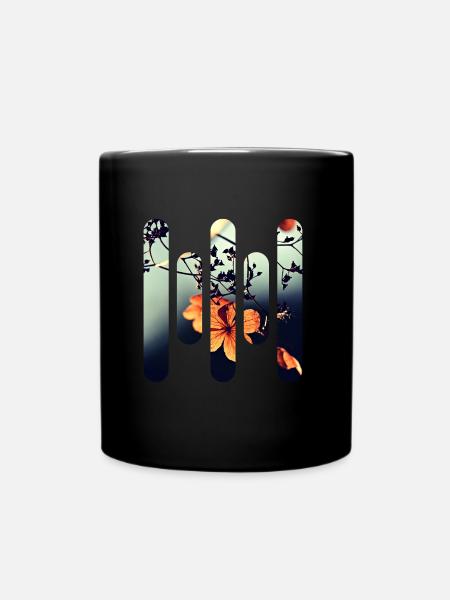 fleur - Mug uni - noir