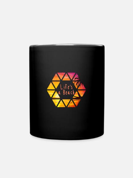 Strand - Tasse einfarbig - Schwarz