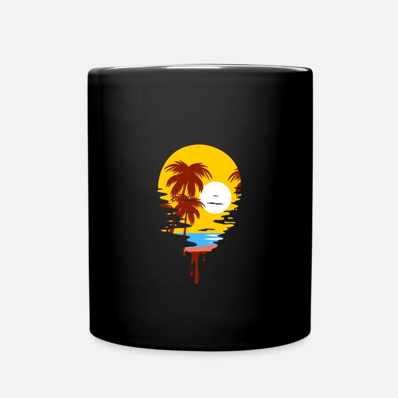 Coucher de soleil - Mug uni - noir