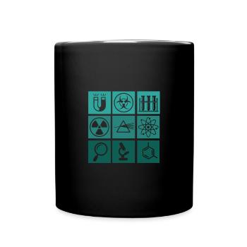Wissenschaft - Tasse einfarbig - Schwarz - Vorne