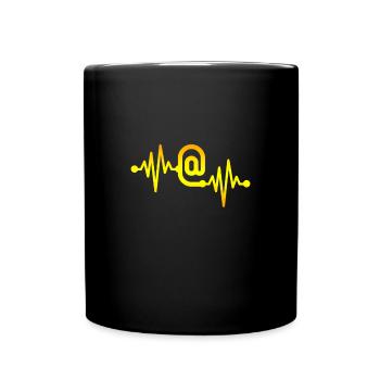 Social media - Full Colour Mug - black - Front