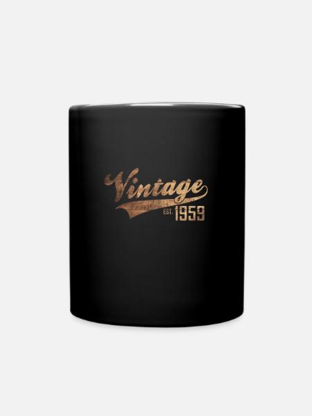 Vintage 1959 - Full Colour Mug - black