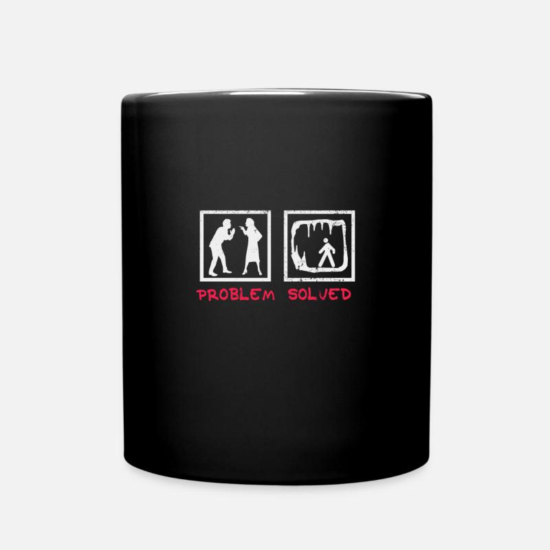 Drôle de randonnée dans les cavernes t-shirt & cadeau de caving - Mug uni - noir