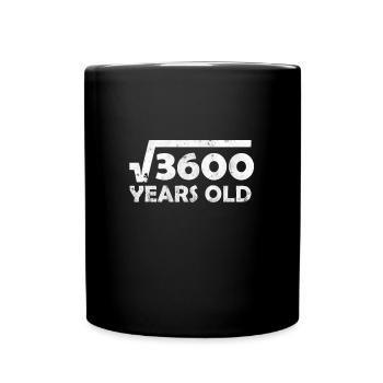 Funny 60th Birthday T-Shirt & Gift - Full Colour Mug - black - Front