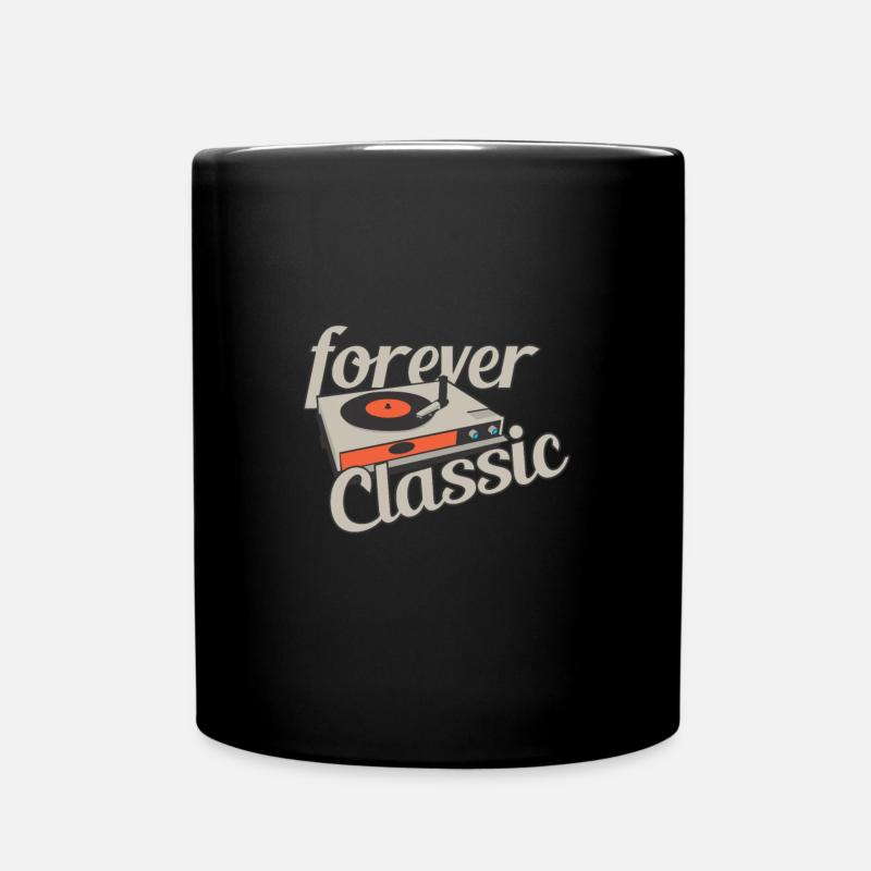 Record Player Classic - Full Colour Mug - black