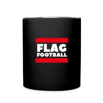 Flag Football - Tasse einfarbig - Schwarz - Vorne