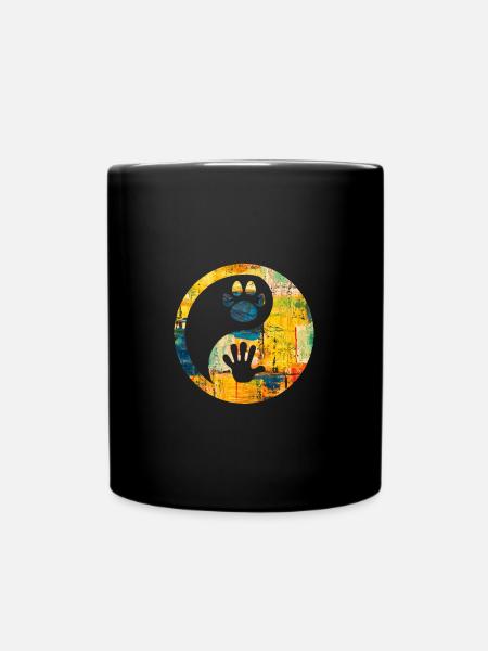 Tierschutz - Tasse einfarbig - Schwarz