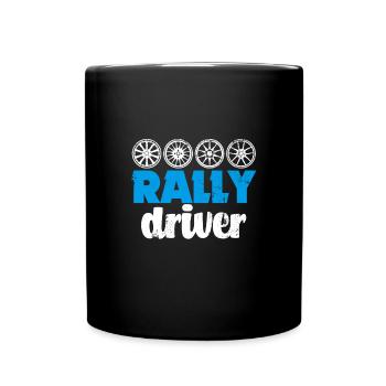 Rallyefahrer - Tasse einfarbig - Schwarz - Vorne
