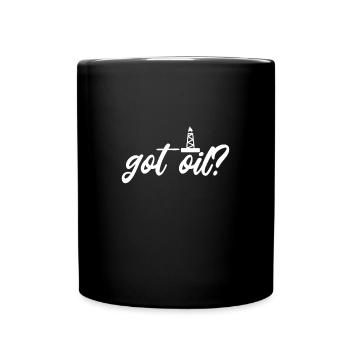 Chemise à l'huile et cadeau de l'industrie pétrolière - Mug uni - noir - Devant