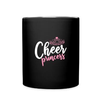 Cheerleader princess - Full Colour Mug - black - Front