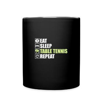 table tennis - Full Colour Mug - black - Front