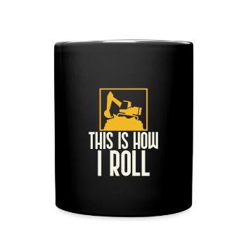 T-shirt et idée cadeau pour excavatrice - Mug uni - noir - Devant