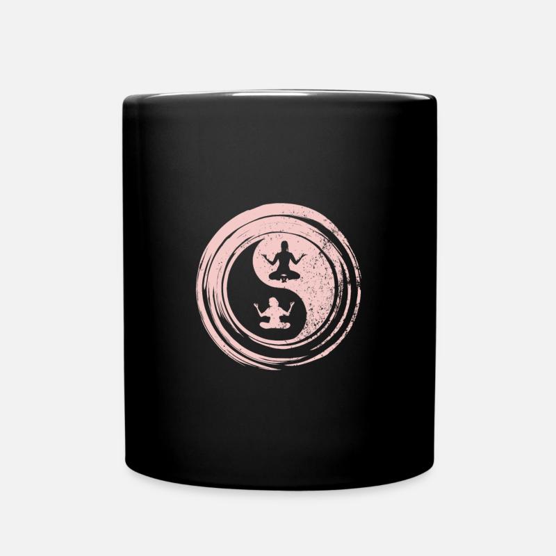 Chemise de yoga yin yang - Mug uni - noir