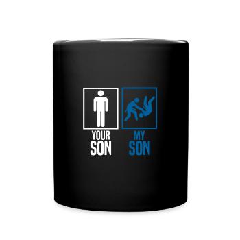 Tee shirt Judo Cadeau Père & Fils - Mug uni - noir - Devant