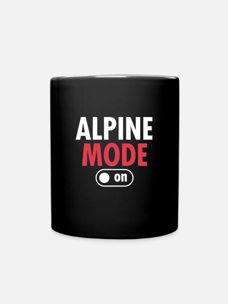 alpine skiing - Full Colour Mug - black