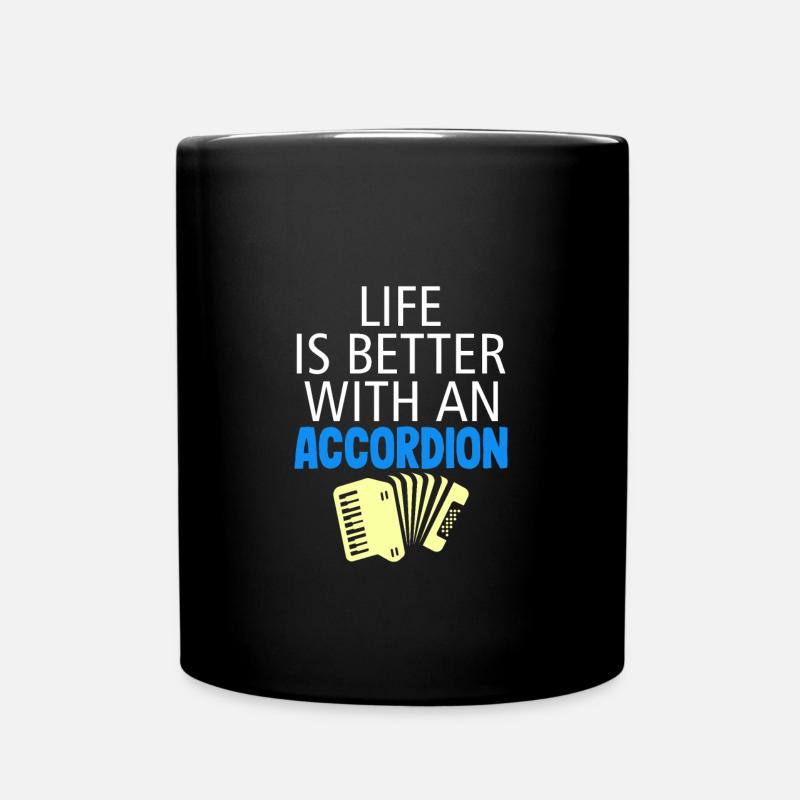 accordéon - Mug uni - noir