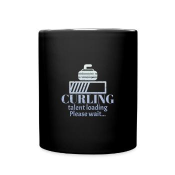 Curling curling curling - Full Colour Mug - black - Front