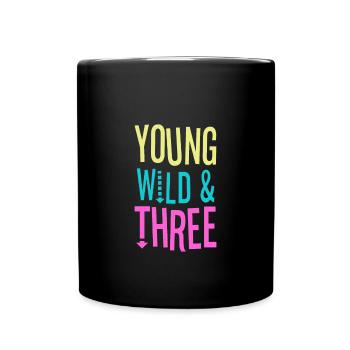 3 Jahre Alt & Geschenk 3. Geburtstag - Tasse einfarbig - Schwarz - Vorne