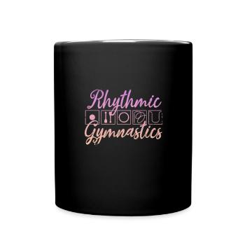 Rhythmische Sportgymnastik Geschenk - Tasse einfarbig - Schwarz - Vorne