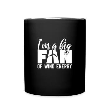 Wind energy - Full Colour Mug - black - Front