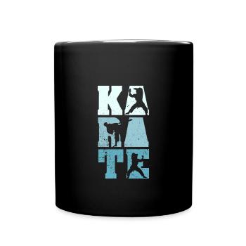 Karate - Tasse einfarbig - Schwarz - Vorne