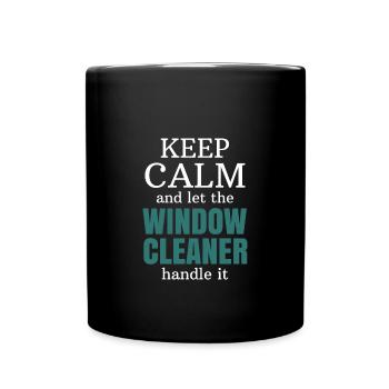 Laveur de vitres cadeau profession - Mug uni - noir - Devant