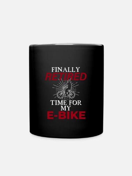 Pensionné e-bike Idée cadeau drôle - Mug uni - noir