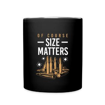 Gun shooting cartridge gift - Full Colour Mug - black - Front