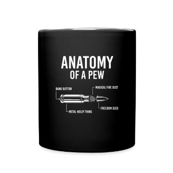 Waffen & Patronen Geschenk - Tasse einfarbig - Schwarz - Vorne