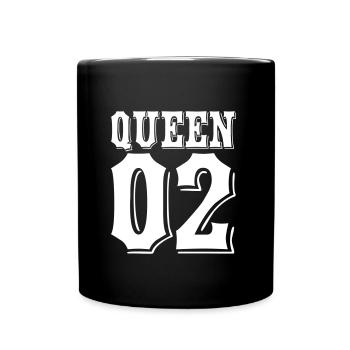 King Queen 02 King Queen Look assorti Mama Papa - Mug uni - noir - Devant
