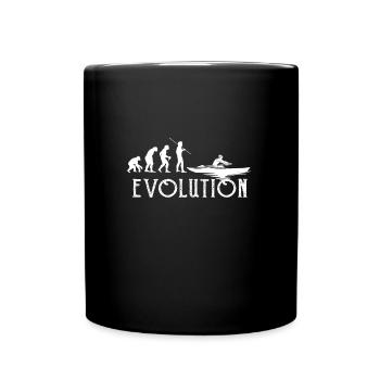 Rowing Evolution Gift Rower Man - Full Colour Mug - black - Front