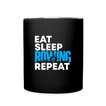 Mangez des rameurs de cadeaux - Mug uni - noir - Devant