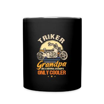 Triker grandpa gift Trike grandfather - Full Colour Mug - black - Front