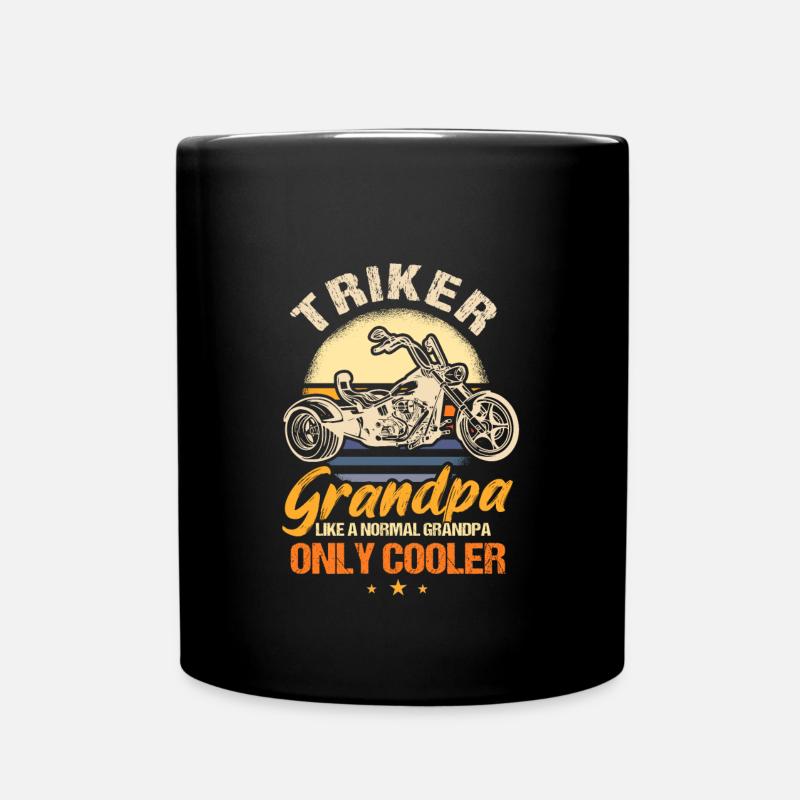 Triker grand-père cadeau Trike grand-père - Mug uni - noir