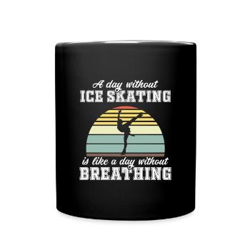 Patinage Artistique T-Shirt Cadeau Patineur Artistique - Mug uni - noir - Devant